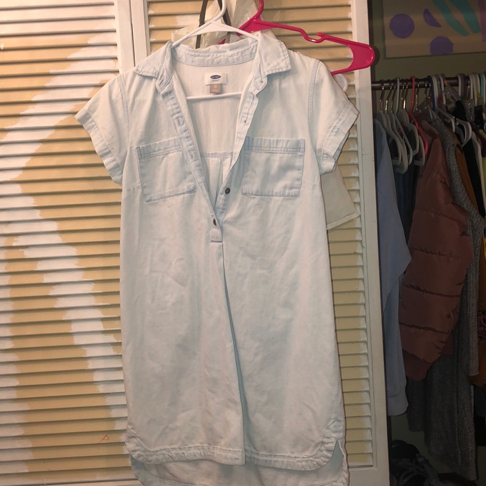 old navy blue jean dress.